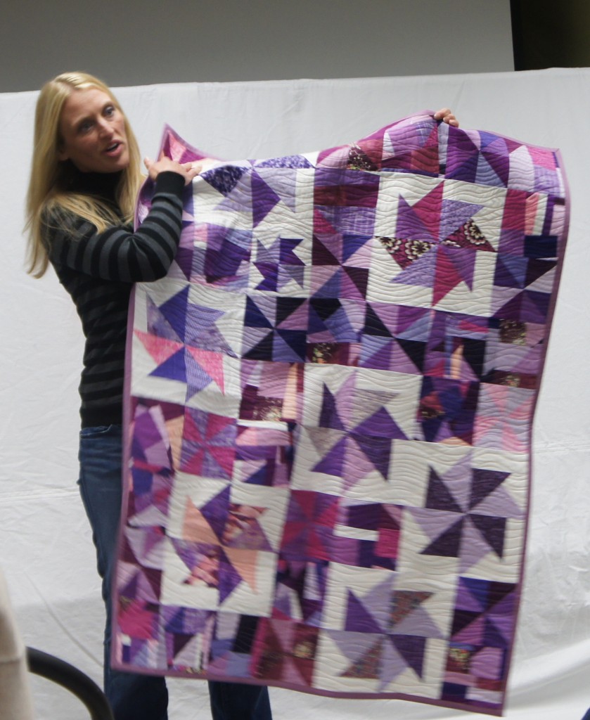 Heather - Finished her block lotto quilt